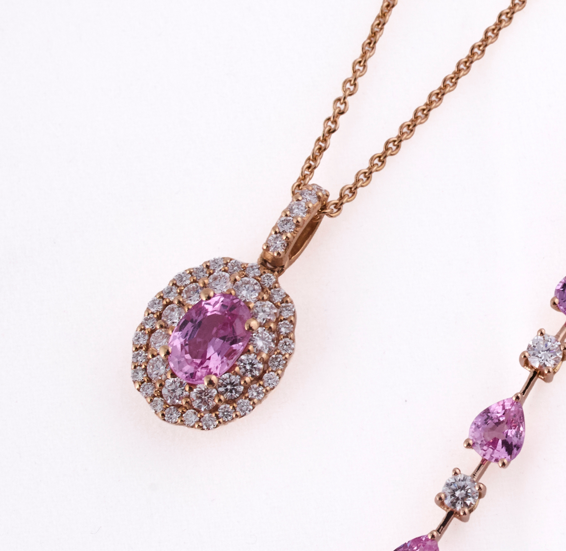 Crivelli Parure Zaffiri Rosa