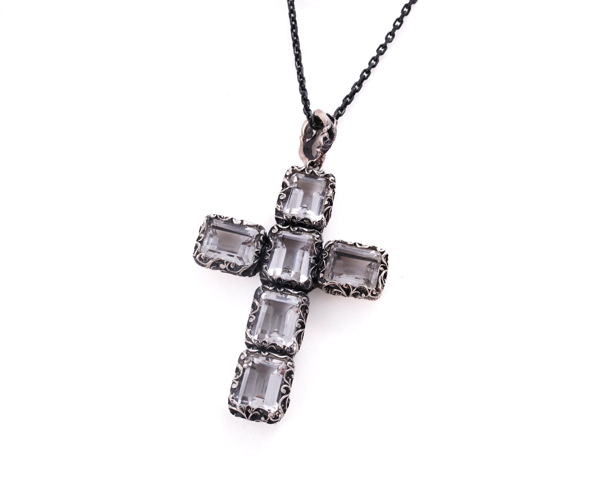 Maria e Luisa Jewels Collana Croce Cristallo