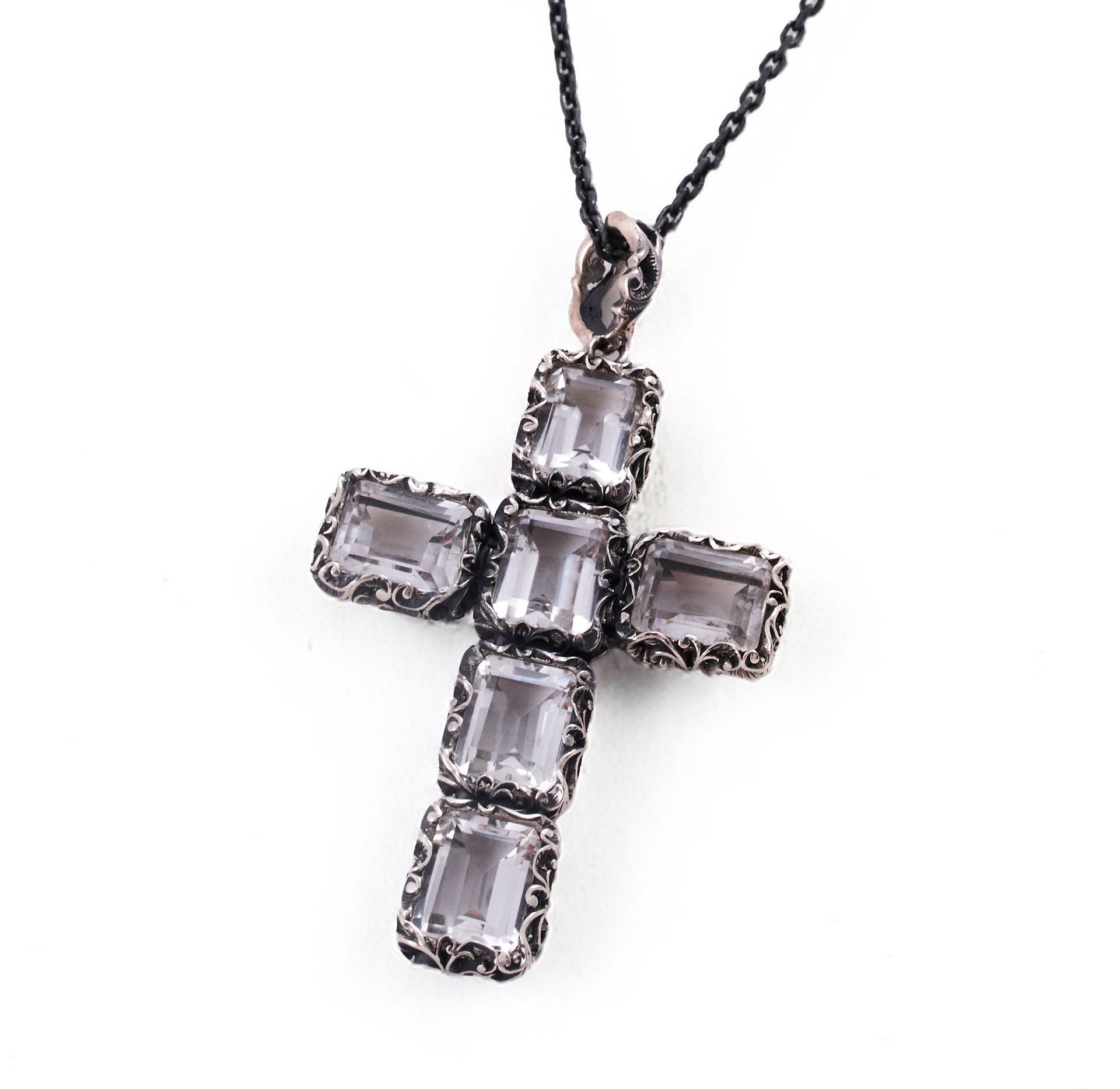 Maria e Luisa Jewels Collana Croce Cristallo