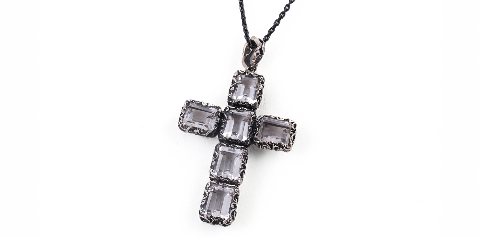 Maria e Luisa Jewels Collana Croce Cristallo